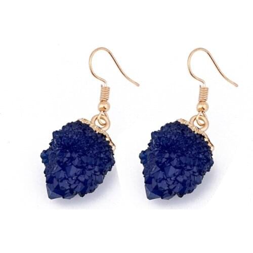 Irregular Green White Resin Drop Earrings For Women Jewelry Irregular Ball Pendientes New Fashion