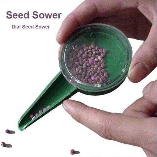 Garden Seed Sower Planter Seeder Dial Seed Sower Dispenser Disseminators Hand Held Flower Plant Seeder Garden Plant Supplies
