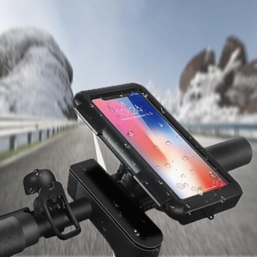 Bicycle Motorcycle Phone Holder Waterproof Case Bike Mount 4.7-6.8 inch Mobile Phone Stand Bag Handlebar MTB Bicycle Accessories