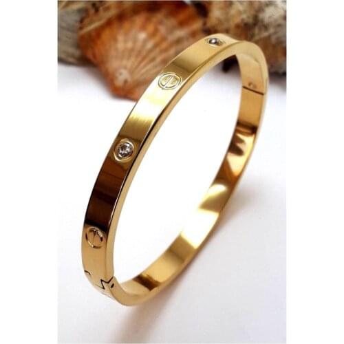 Gold Tarnish Steel Bracelet