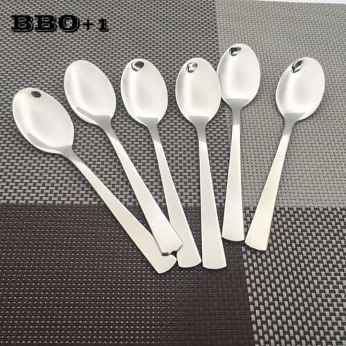14cm Stainless Steel Teaspoon Sugar Spoons Mini Tea Small Coffee Spoon Mixing Honey Straw Tea Spoon Xmas Restaurant Bar Cutlery