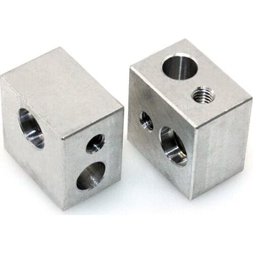 3D printer accessories new MK10 all metal extruder special heating aluminum block M7 screw aluminum block heating block