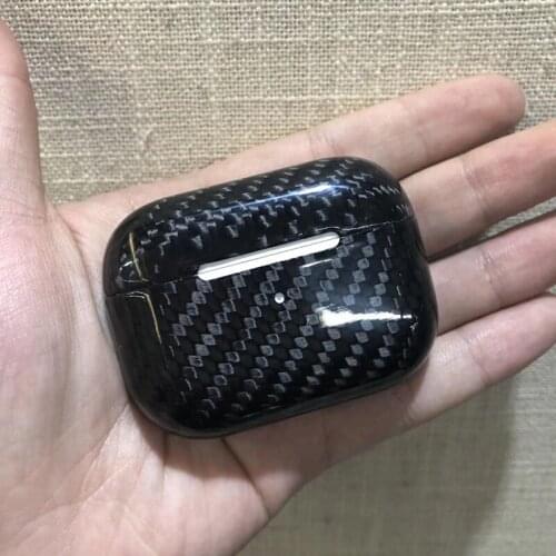 For Apple AirPods Pro Case Luxury Slim Hard Real Carbon Fiber Protective Armor Case for AirPods Pro Earphone Cover Accessories