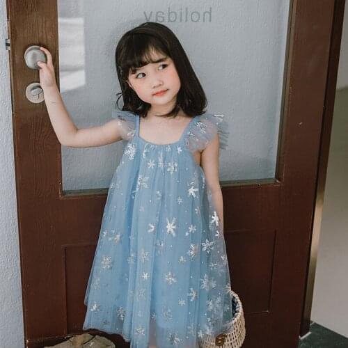 Josaywin Kids Dress for Girls Mesh Baby Girl Dress Vestidos Casual Party Princess Girls Dresses Petal Sleeve Children Clothes