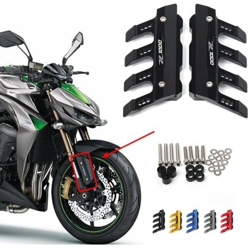 For Kawasaki ninja Z1000 Z 1000 Motorcycle Mudguard Front Fork Protector Guard Block Front Fender Anti-fall Slider Accessories