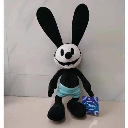 Disney Oswald The Lucky Rabbit Cute Cartoon Plush Toy Stuffed Animal Dolls 40cm High Quality Birthday Gifts For Children
