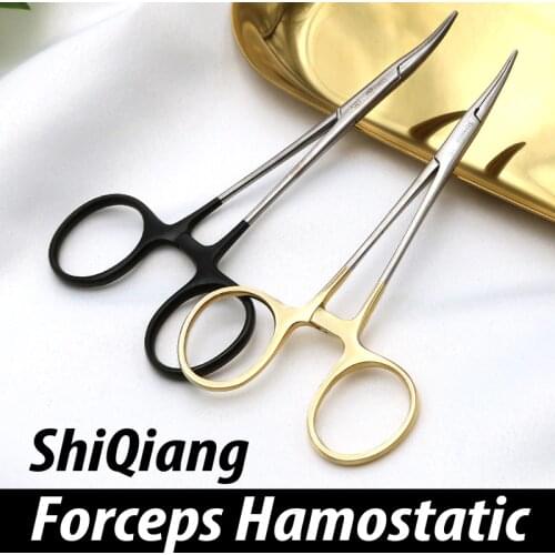 Strong stainless steel 12.5 hemostatic forceps for cosmetic plastic surgery tools to cut straight/curved buried wire teeth