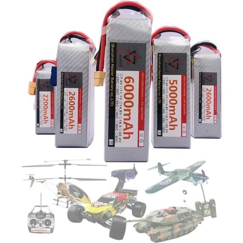 RC Lipo Battery 4s 14.8v 6000 2200 2600 3300 5000mAh Lithium Ion Polymer Battery For Car Plane Boat Truck Tank Drone Helicopter