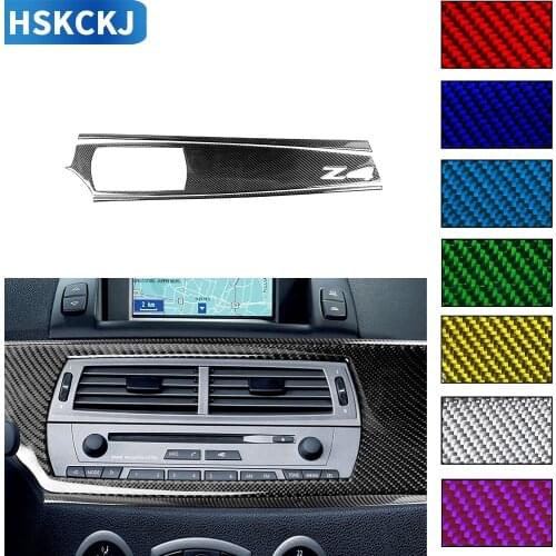 For BMW Z4 E85 2003-2008 Multiple Color Carbon Fiber Stickers Central Control Dashboard Panel Interiors Strip Car Accessories