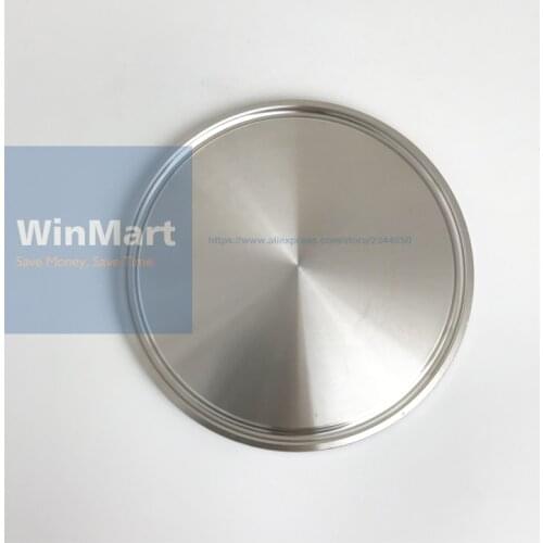 1 PC 64mm Ferrule O/D 2" Tri Clamp Stop Cap 304 Stainless Steel Sanitary End Cap Sanitary For Homebrew Pipe Fitting
