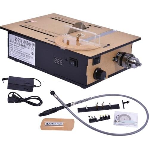 High-profile Micro-table Saw 795 Motor Cutting Machine Mini-table Saw With Speed Control Positive And Negative Voltage Display