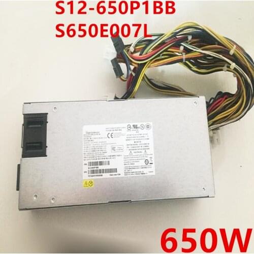 New PSU For Chicony 1U 650W Power Supply S12-650P1BB S650E007L