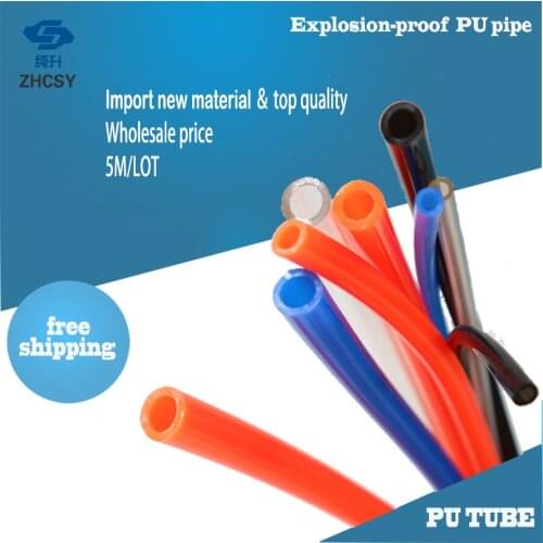 2Meters Pneumatic Component PU Tube Air Hose Pipe PU 4*2.5mm 6*4mm 8*5mm 10*6.5mm 12*8mm 14*10mm 16*12mm