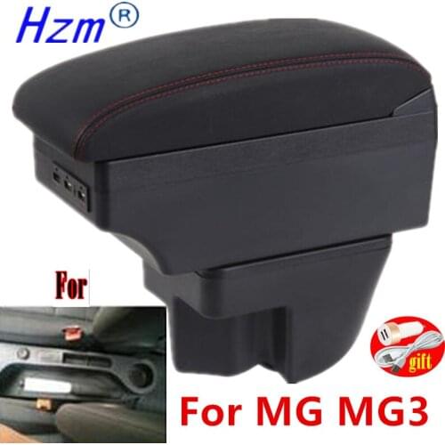 For MorrisGarages MG3 armrest box For MG MG3 car center console armrest modification accessories with USB LED