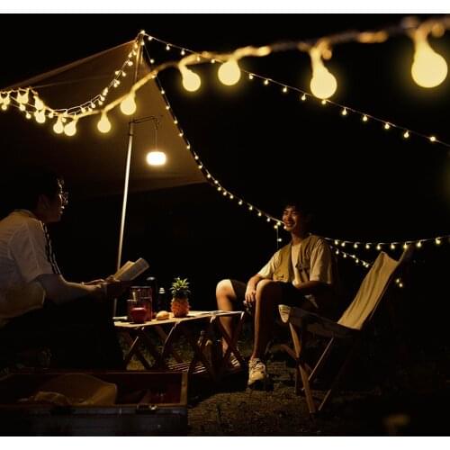 Waterproof Ball Bulb String Light Camping Tent Atmosphere Lamp Outdoor Waterproof Garden Party Patio Street Decoration