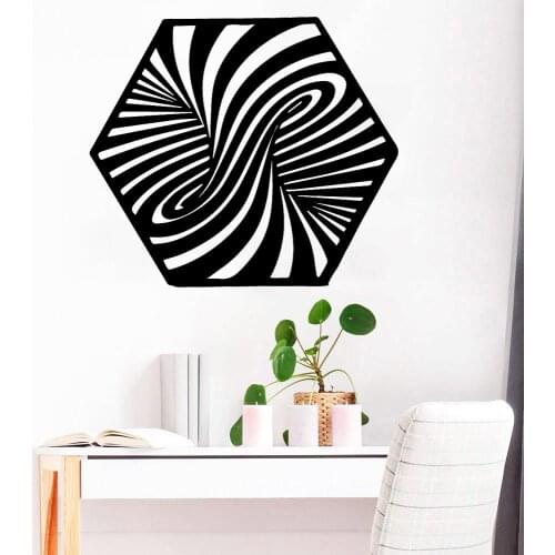 Magical Pattern Wall Stickers Geometric Curve Wall Decals Vinyl Self-adhesive Teen Room Living Room Home Furnishing Decor Z368