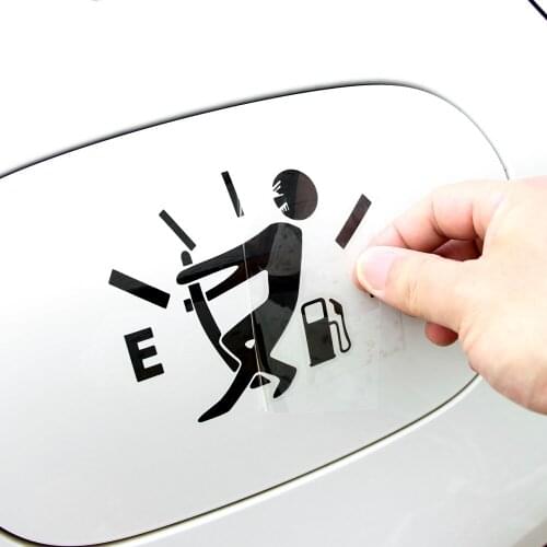 Car Sticker Funny Pull Fuel Tank Pointer Sticker Decal For OPEL Corsa Insignia Astra Antara Meriva Zafira Chevrolet Captiva