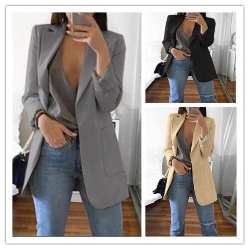 Temperament jacket suit business wear lapel OL business wear patch pocket uniform womens clothing