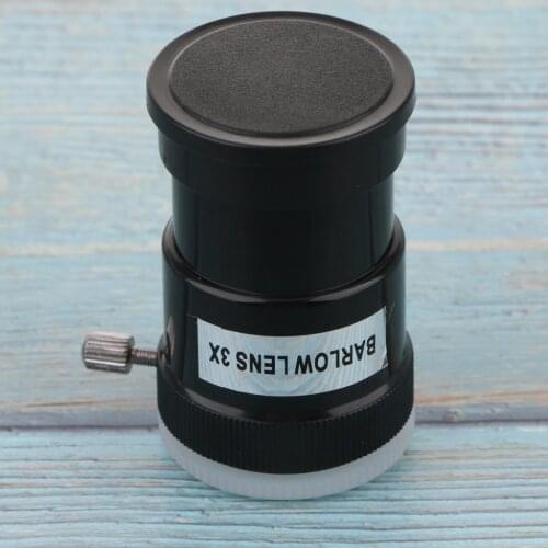 1.25 Inch Telescope Barlow Lens 3X Eyepiece Fully Coated Film M42 Thread