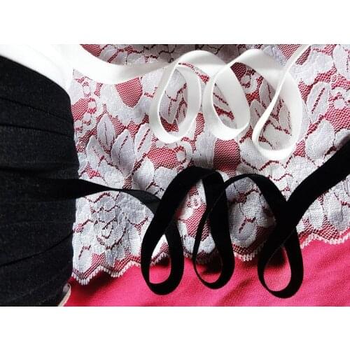 1cm 10mm width 20meters nylon elastic webbing for sewing infants, childrens ,pregnant women garment elastic band