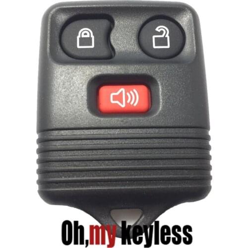 20pcs/lot key case for ford remote control key cover replacement key shell for ford 3/4 button