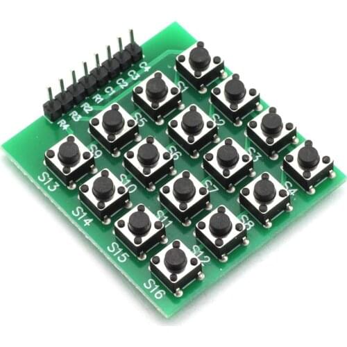 4x4 Matrix 16 Keypad Keyboard Module 16 Button Mcu for Arduino