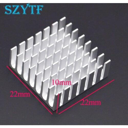 5pcs Heat sink 22*22*10MM (silver slot) high-quality radiator