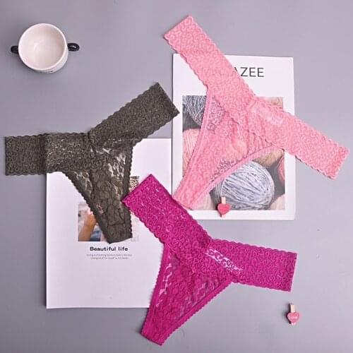 Big size one size XL - XXXL women g-string sexy underwear ladies panties lingerie pants thong intimatewear 3pcs/lot