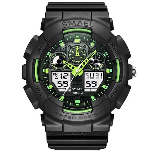 SMAEL Sport Men Digital Watch Men Dual Display Waterproof Wrist Wristwatch Military Army Male Clock Relogio Masculino Hodinky 41