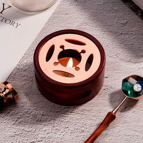 Wooden Stamp Wax Sticks Furnace Pot Wedding Parties Warmer Seal Beads Melting Stove Invitations Presents for Candle