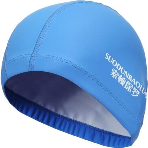Adults Women Men Swimming Cap Waterproof PU Coating Fabric Pool Swim Hats Accessories New 2018 DEO