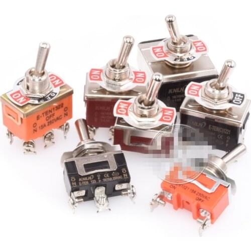 AC 15A/250V 20A/125V 3 Three Position On/OFF/ON DPDT 2P2T Toggle Switch Lock New