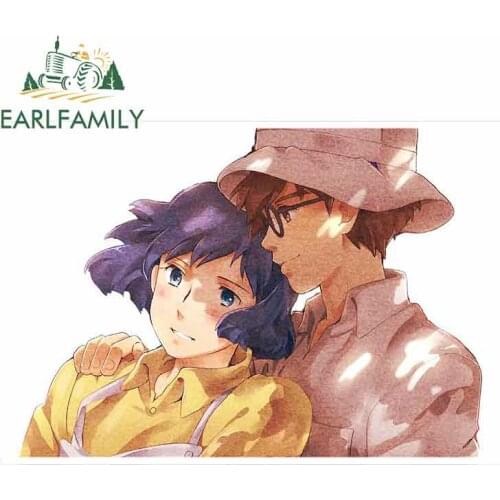 EARLFAMILY 13cm x 9.4cm For Hayao Miyazaki Snuggle Graffiti Sticker Vinyl Car Wrap Personality Creative Stickers DIY Anime