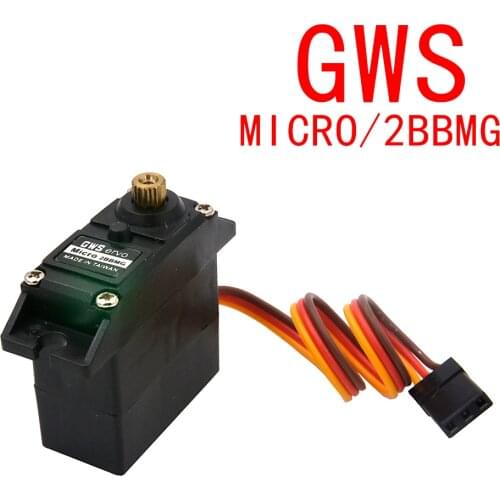 GWS Original Micro 2BBMG Mini Servo 0.14 Sec/60 6.4kg-cm 27G Metal Gear