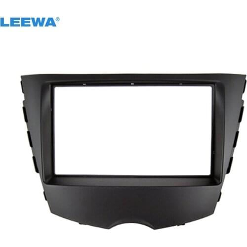 LEEWA Car CD/DVD Radio 2Din Fascia Frame Installation For Hyundai Veloster 2011 Stereo Dashboard Refitting Panel Frame Bezel