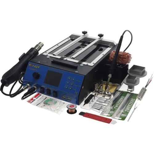 PJLSW new 8863+ 4-in-1 combination soldering station, BGA rework station, hot air gun, infrared preheating combination VS 853AAA