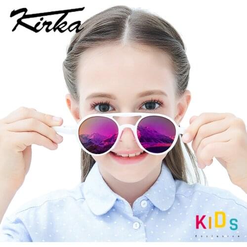 New Flexible Kids Sunglasses Child Polarized Sun Glasses For 7-12 Years Baby Girls Eyeglasses TR90 UV400 Children Glasses Gift