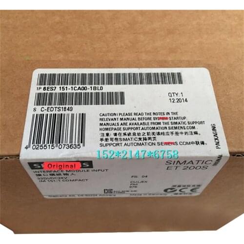 New Original 6ES7 151-1CA00-1BL0 PLC Module 100% Test Good Quality