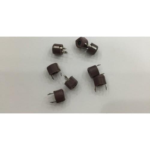 Original new 100% tunable capacitor 120PF brown adjustable capacitor variable DIP diameter 6MM (Inductor)