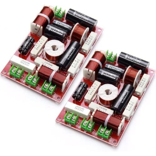 2PCS 3 Way 200W 3 Unit Speaker Frequency Divider Home Theater Filter Circuit Hifi Stereo Audio Crossover Filters