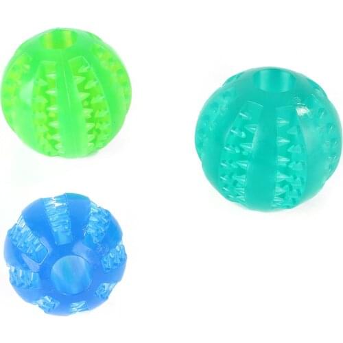Rubber Balls Dog toys Relieve Stress Interactive Toys for dog Chew Toys Ball Dog Tooth Cleaning Toy Food spiller Pet Supplies
