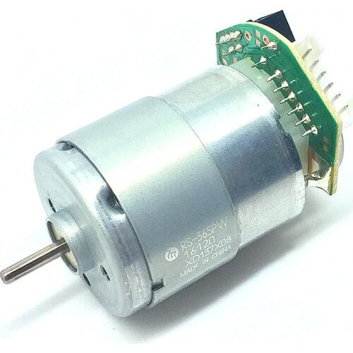 DC 6V-12V 9V Mabuchi RS-365PW 16120 Speed Measuring Motor Encoder 6 Pin Plug High Precision Code Tray Optocoupler Motor 6700RPM