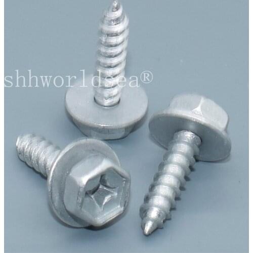 Shhworldsea 100PCS White zinc plated steel non self tapping screw For Toyota Car Metal Clip Auto Metal Fastner Automotive Clip