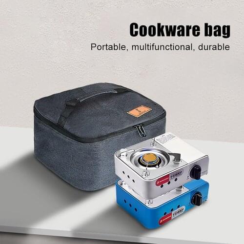 Camping Cookware Bag Waterproof Pot Stove Bags for Gas Tank Outdoor Organizer Picnic Tableware Bag Camping Accessories