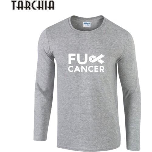 TARCHIA Mens Long Sleeve Letter Print T Shirt Men Novelty Tshirt Full Sleeves Printed Clothes Boys Clothing Men Tees Tops Homme