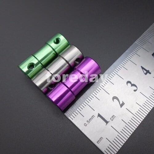 100PCS Aluminum Titanium gray 3-3mm Shaft Motor Flexible Coupling Coupler L: 25mm dia. 10mm+20 Spanners wrench 3-3 *FD484X100+20