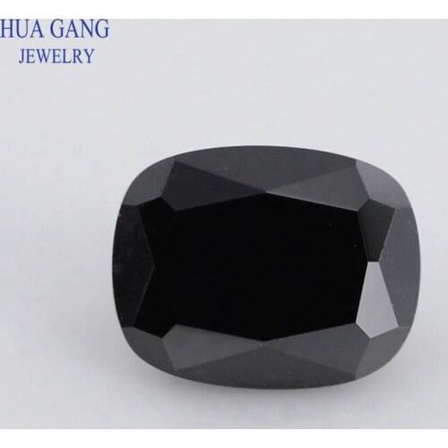 5A Black Baguette Shape Cut CZ Stone Synthetic Gems Cubic Zirconia For Jewelry Size 5x7~10x14 Free Shipping