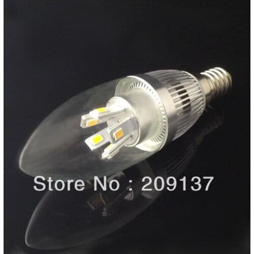 50pcs/lot led bulb e14 e12 7w 110v 220v LED candle light bulb, warm white/cold white,dhl free shipping