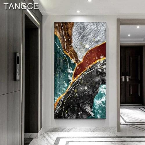 Abstract Green Red Canvas Art Fashion Ins Poster Pop Print Decor Cuadros Decoracion Dormitorio Modern Bright Wall Art Painting