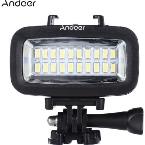 Andoer High Power 700LM Diving Video Fill-in Light LED Lighting Lamp with Diffuser for GoPro SJCAM Xiaomi Yi Action Camera